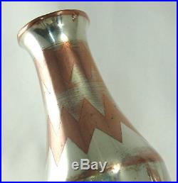 Dinanderie Christofle, 2 adorables petits vases, Art Déco, métal argenté