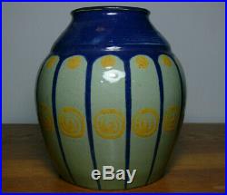 Elchinger Alsace Beau et gros vase Art déco Pottery French