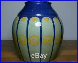 Elchinger Alsace Beau et gros vase Art déco Pottery French