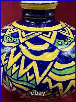 Emaux Charles Catteau 2 Vase 1046 Art Deco Boch Freres La Louviere Keramis Belge