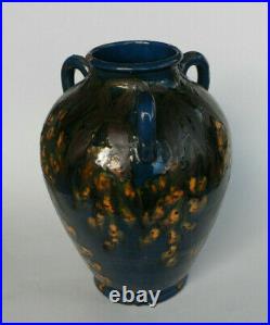 Emile Simonod vase en céramique poterie de Savoie sispa Art Deco rare décor