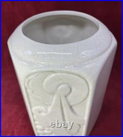 French Art Deco Crackle Glaze Vase Craquele A Dooz Design 1930 1940 30's 40's