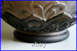 Grand Vase Ancien Art Deco Pierre D'avesn Poisson Volant En Verre