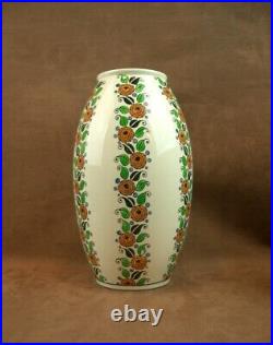 Grand Vase Bfk Boch Freres Keramis Art Deco Charles Catteau