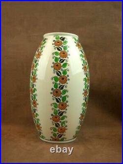 Grand Vase Bfk Boch Freres Keramis Art Deco Charles Catteau