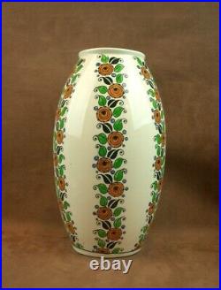 Grand Vase Bfk Boch Freres Keramis Art Deco Charles Catteau