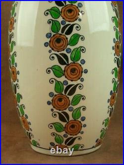 Grand Vase Bfk Boch Freres Keramis Art Deco Charles Catteau