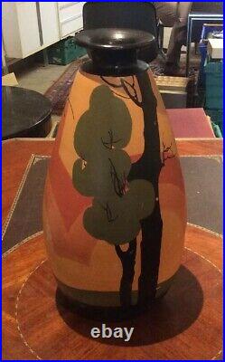 Grand Vase art déco Vallauris par Louis Giraud Hauteur 42cm