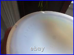 Grand Vase verre opalescent Edmond ETLING modèle Mimosa art déco