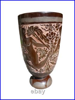 Grand et rare vase Art-Deco de Roger Méquinion
