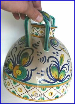Grand vase Art Déco HB Quimper décors hispano-mauresques 1925