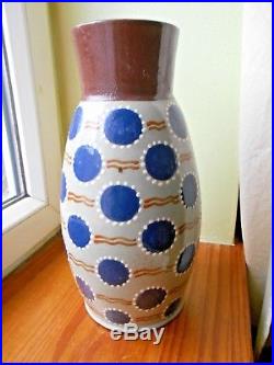 Grand vase art deco Elchinger fils num. 39-6 années 30 ou 50 soufflenheim alsace