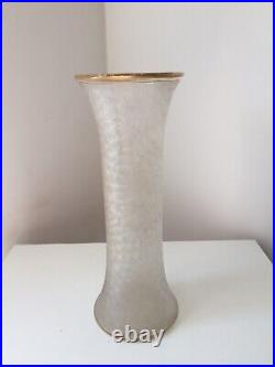 Grand vase rouleau art déco Cristal saint Louis