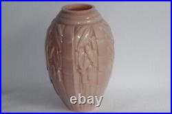 Grande vase opaline rose Art déco (55581)
