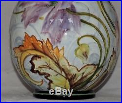Gros Vase Boule Art Deco En Ceramique De Pardi Vallauris No Massier Decor Floral