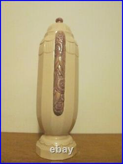 Groupe Vase Sculpture Ceramique Art Deco 1925 1930 Craquele Signe Dlg Sue & Mare