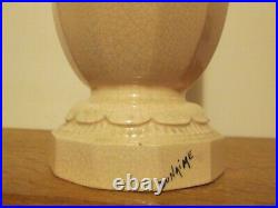 Groupe Vase Sculpture Ceramique Art Deco 1925 1930 Craquele Signe Dlg Sue & Mare