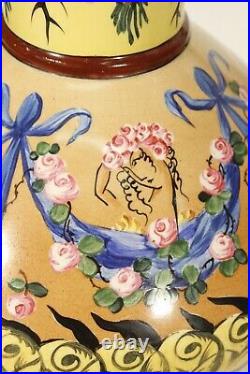 Guy Prenant Rare vase art déco à décor peint 1927