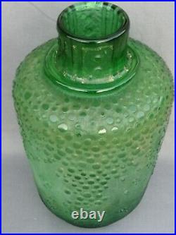 H35,5 Grand vase DAUM NANCY FRANCE art déco verre acide glass decor géométrique
