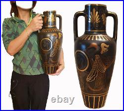 Immence Vase Art Deco Faience De Onnaing Zenon Dufrasne Circa 1920/1930