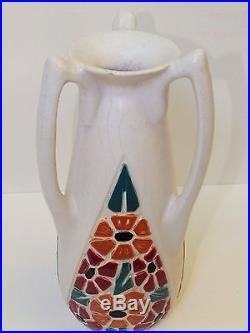 Important vase Art Déco aux 3 anses signé Octave LARRIEU (1881-1965)