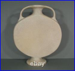 Jeune Femme Nue Vase Style Art Déco Céramique Craquelée Signée Octave Larrieu