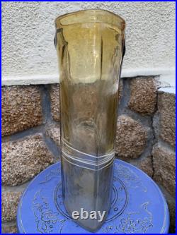 Jolie Vase Art Déco En Verre Vintage