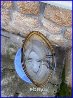 Jolie Vase Art Déco En Verre Vintage