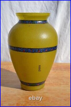 LEUNE (1861-1930) Vase en verre Art déco
