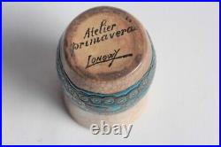 LONGWY & PRIMAVERA Petit Vase émaux Art déco (62879)