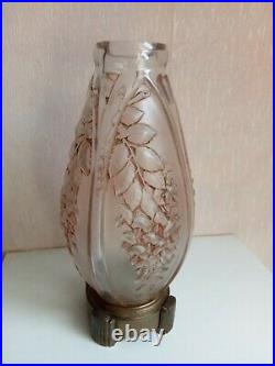 Lampe vase signé Daillet, periode art deco 1900-29, hauteur 26 cm