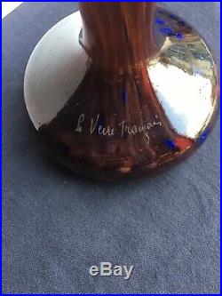 Le Verre Français Vase Halbrans 1924/1927 Art Déco gallé daum lalique
