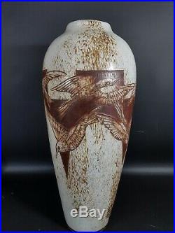 Legras Enorme Vase Verre Huge Vase 1930 Art Deco