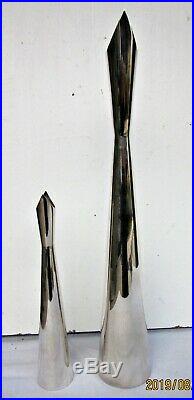 Lino Sabattini & ChristoflePaire de vases années 50 métal argentéEtat superbe