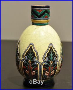 Longwy Rare Art Deco Vase