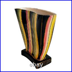 Magnifique Ancien Vase Art Deco H. Bequet Quaregnon Belgium