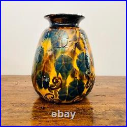 Magnifique Grand Vase René NICOLE vernissé Art déco 1930