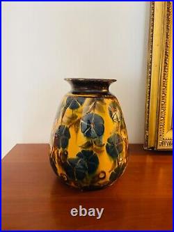 Magnifique Grand Vase René NICOLE vernissé Art déco 1930