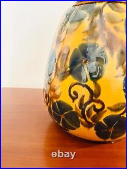 Magnifique Grand Vase René NICOLE vernissé Art déco 1930