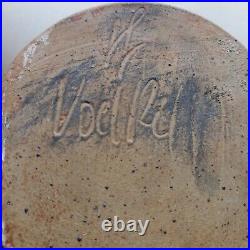 Magnifique Vase En Ceramique Emaillee Style Art Deco Signature A Identifier