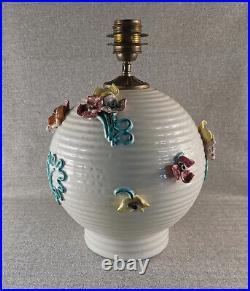 Magnifique Vase Lampe Art Déco En Céramique De Saint Radegonde