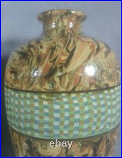 Magnifique paire de vases Faïence Nériage Vallauris Gerbino Art-déco 1940's