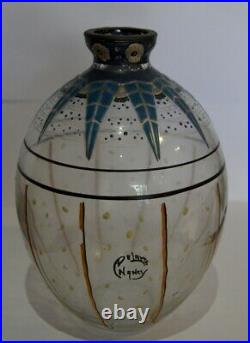 Magnifique vase Art Déco signé Delatte Nancy #70#