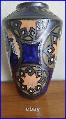 Odetta Quimper grand vase 1930 art deco bretagne