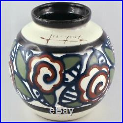 PAUL JACQUET Vase Boule Céramique ART DECO 1930 savoie/sispa/jourdain/primavera