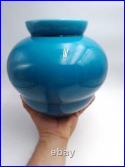 PAUL MILLET (1870-1950) A SÈVRES vase bleu turquoise Art déco