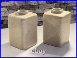 Paire De Vase Art Deco, Craquelé, ROBERT LALLEMANT, Élève Lachenal