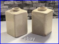 Paire De Vase Art Deco, Craquelé, ROBERT LALLEMANT, Élève Lachenal