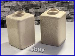 Paire De Vase Art Deco, Craquelé, ROBERT LALLEMANT, Élève Lachenal