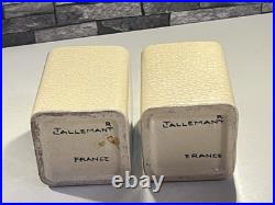 Paire De Vase Art Deco, Craquelé, ROBERT LALLEMANT, Élève Lachenal